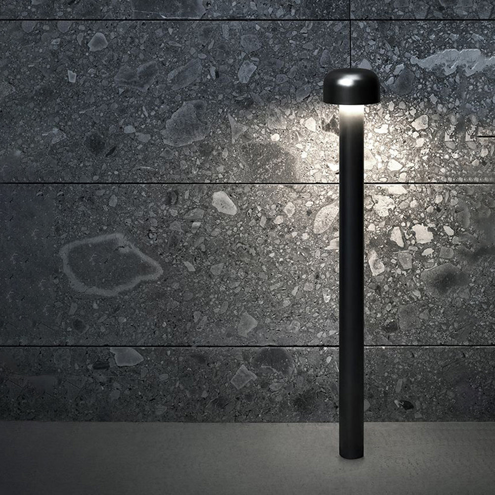 Ray Extérieure Champignon Moderne, Métal, Argent/Noir, Extérieur