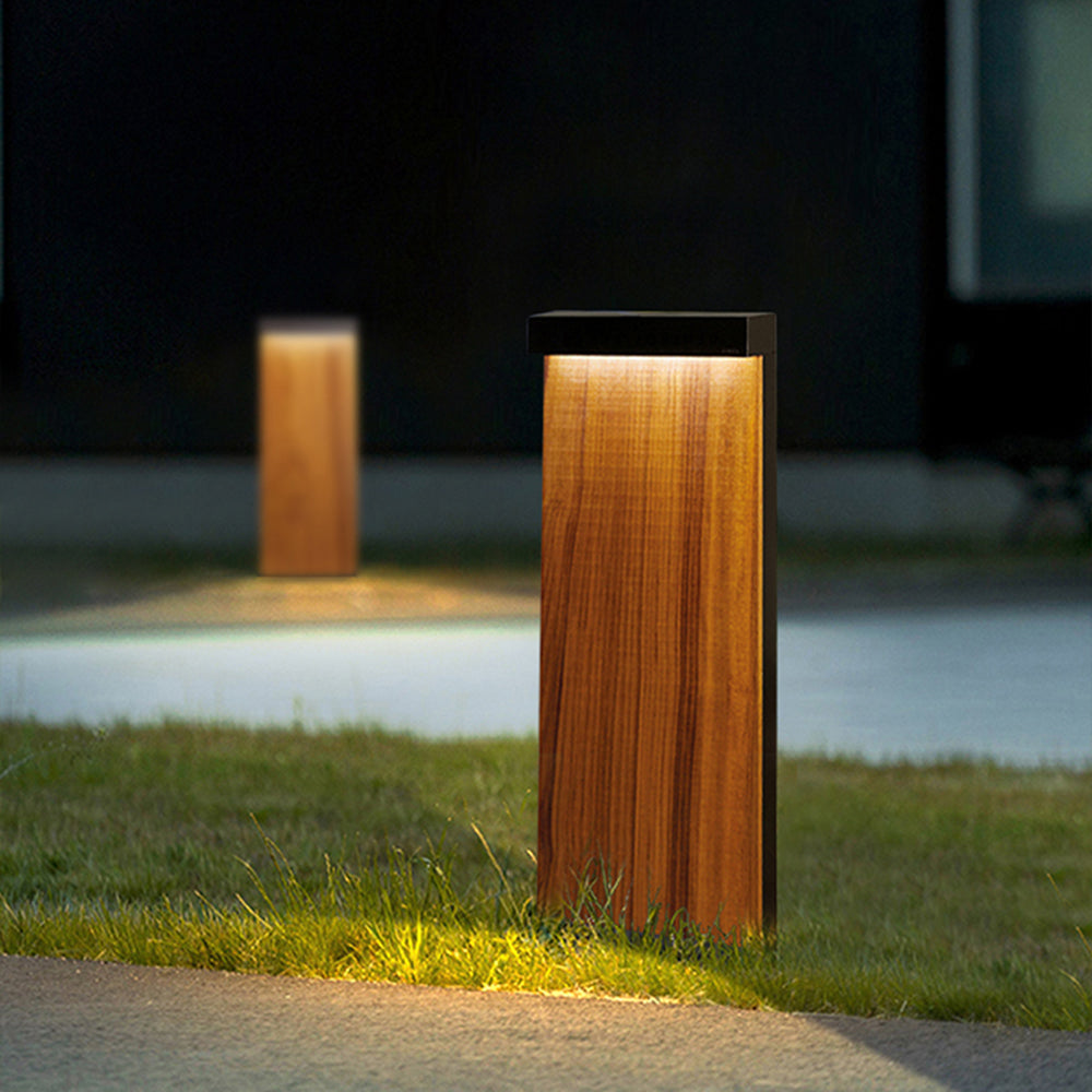 Ray Extérieure Géométrique Minimaliste, Métal, Bois, Extérieur
