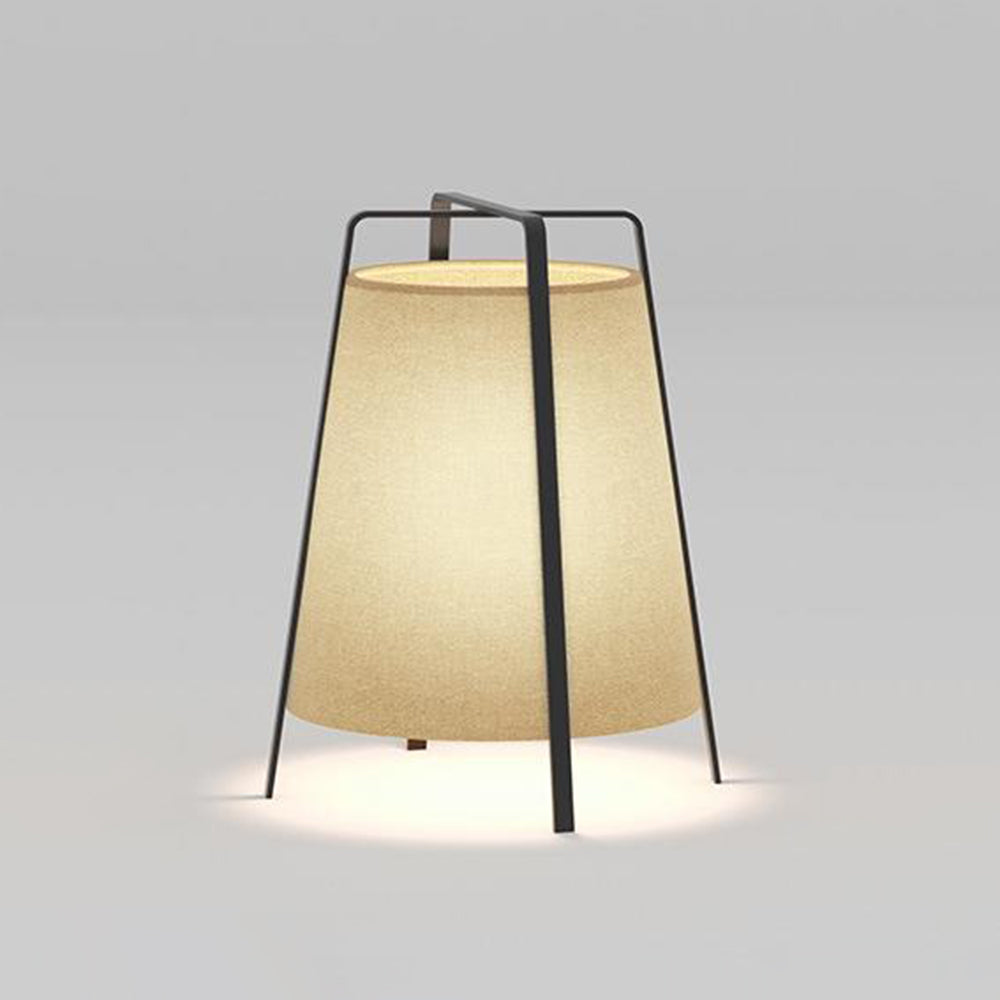 Ritta Lampadaire Dôme Nordique, Métal/Tissu, Beige, Chambre à Coucher