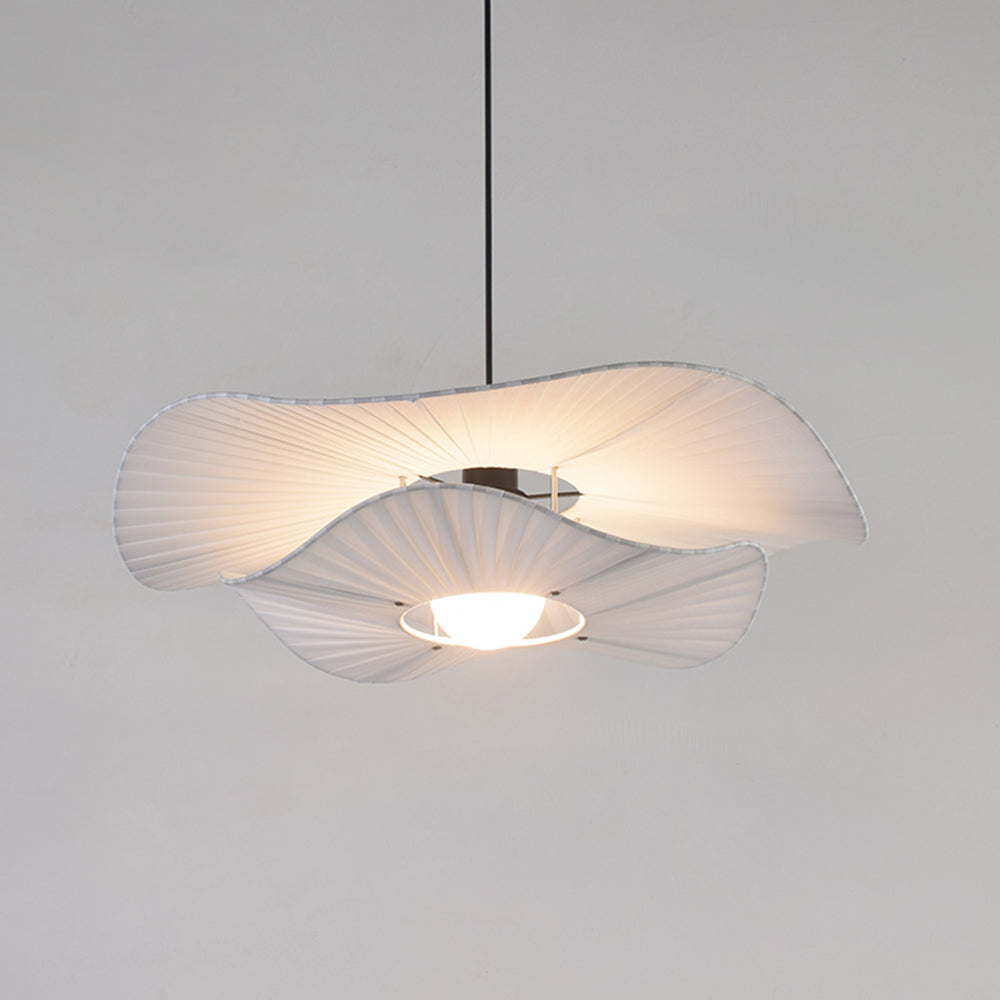 Ritta Suspension Petale Retro, Metal/Tissu, Blanc, Chambre à Coucher