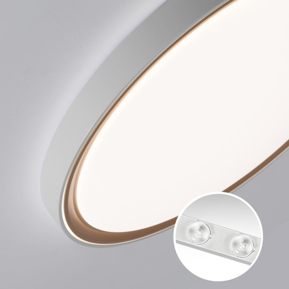 Arisha Plafonnier Carré/Rond Moderne, Métal/Acrylique, Doré, Salon