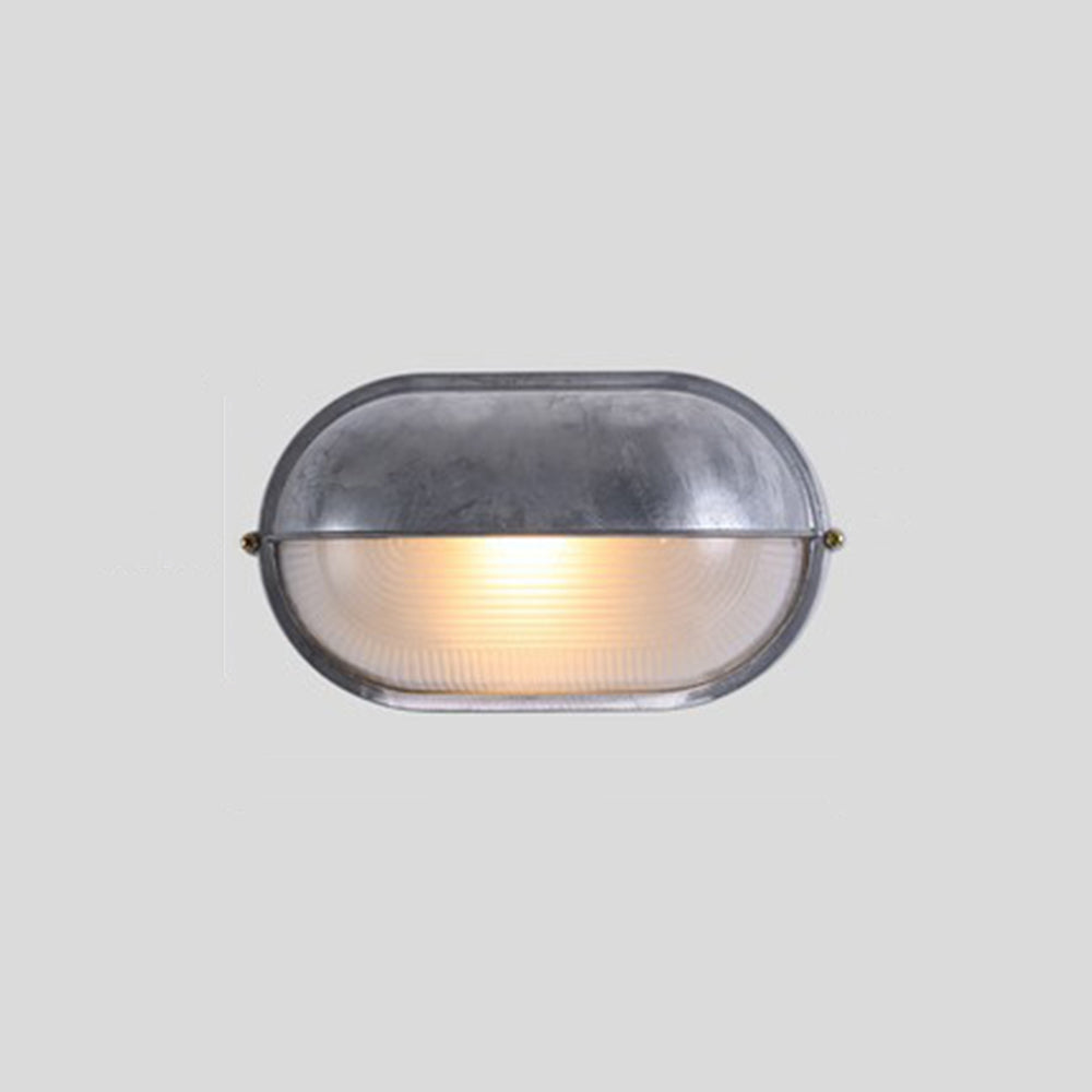 Ray Applique Murale Ronde Simple, Métal/Verre, Argent, Balcon