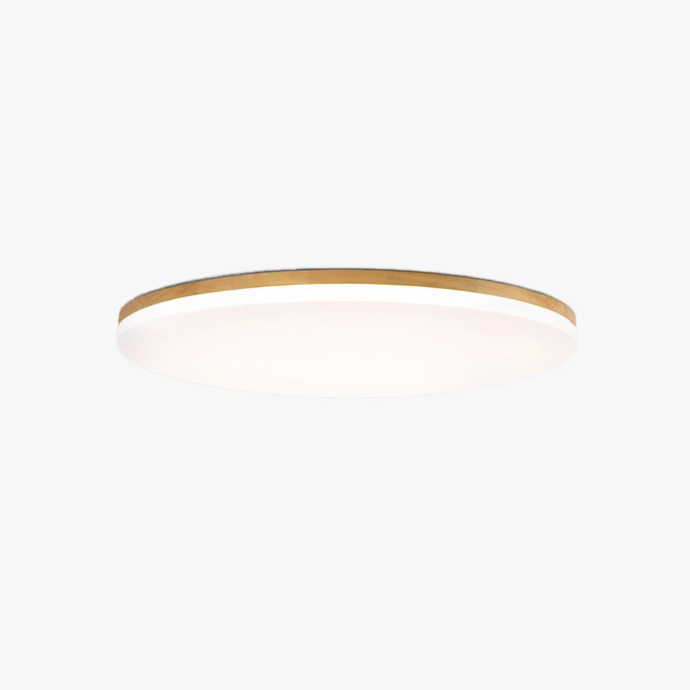 Muto Plafonnier LED Grande Rond Moderne Bois