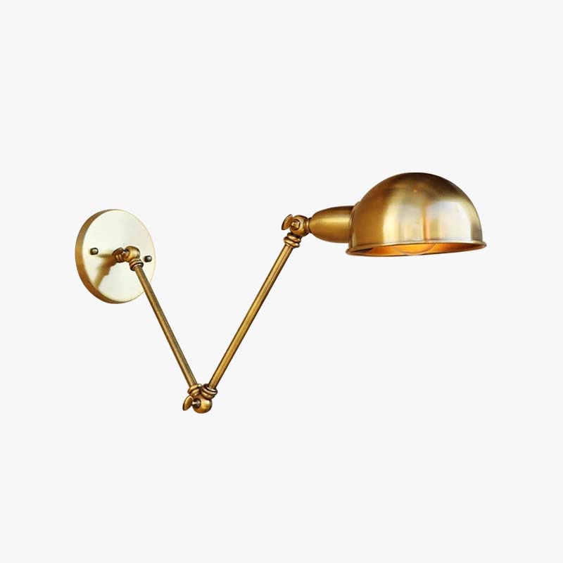 Epoch Applique Murale Demi-sphère Pliable, Laiton, Salon