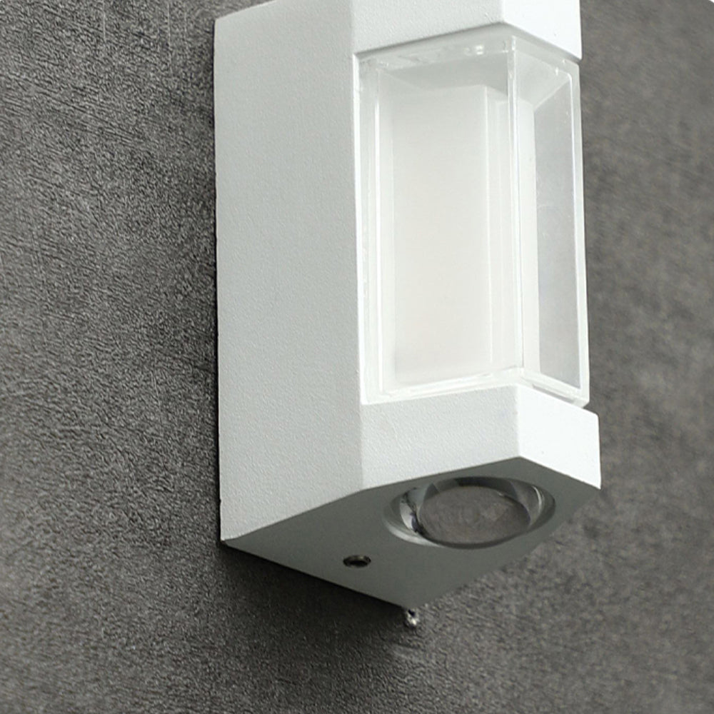 Ray Design LED Applique Murale Blanc/Noir Métal/Acrylique Extérieur