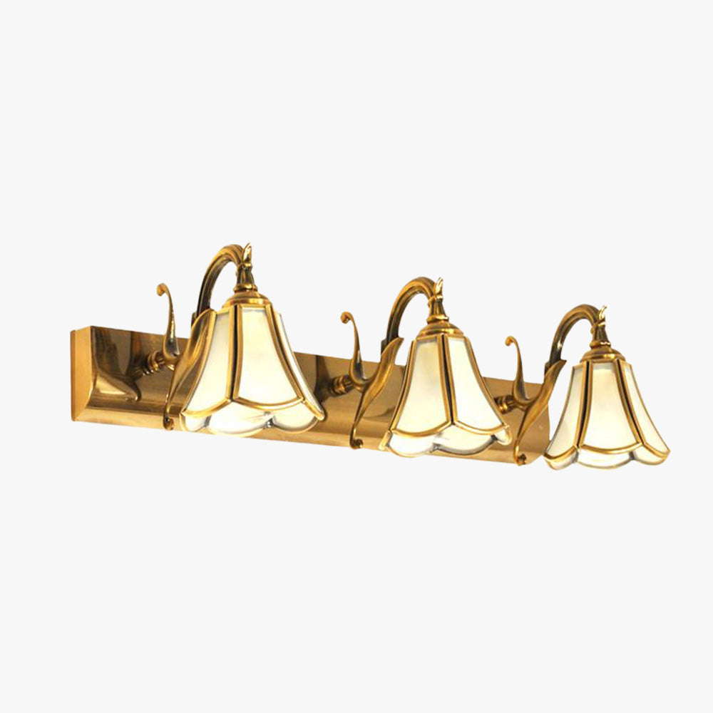 Ray Design Italien Floride Applique Murale à miroir LED Marron Métal Salle de Bain