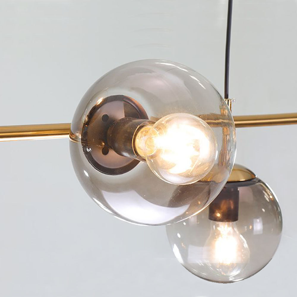 Valentina Moderne LED Suspension Globe Métal Verre Salon Cuisine