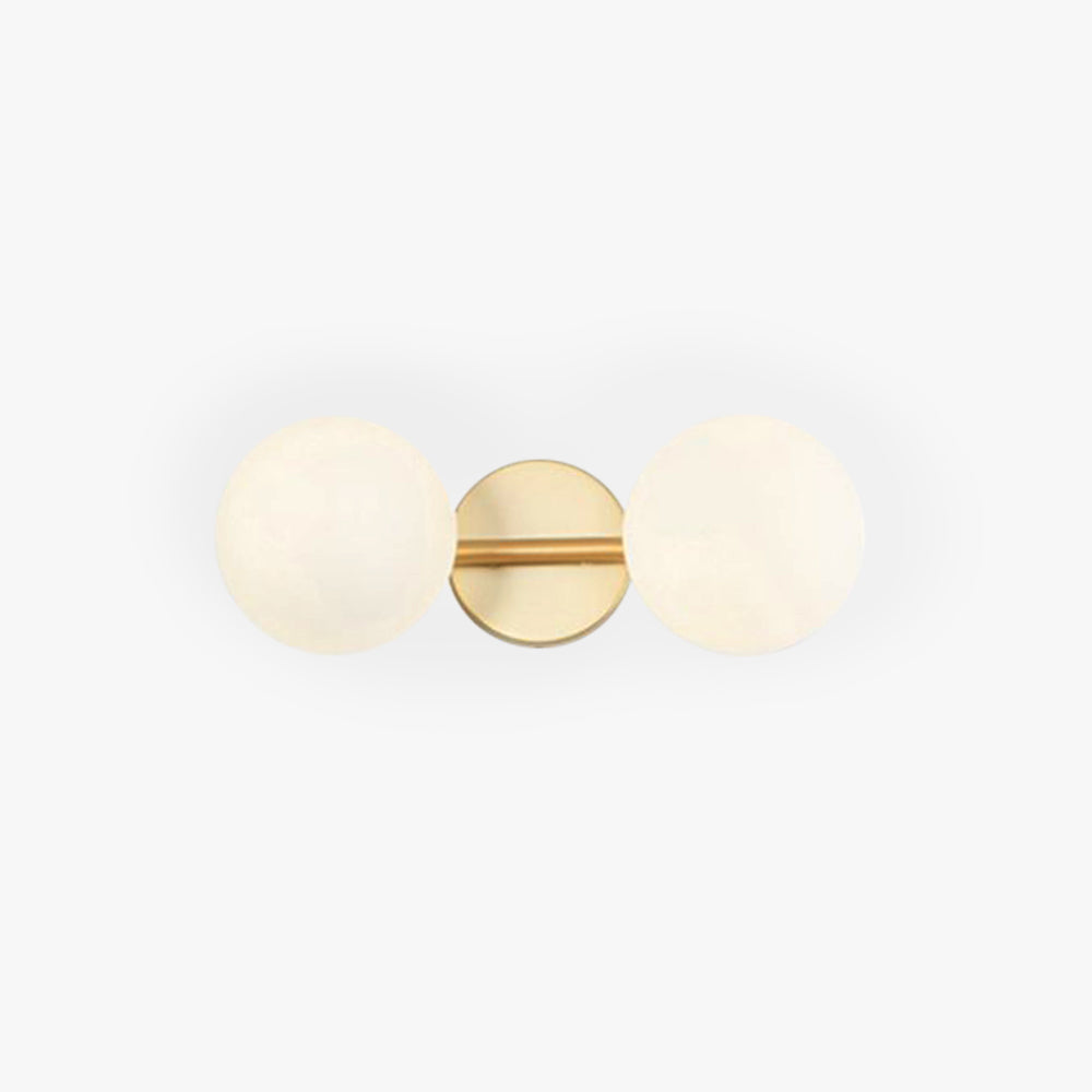 Valentina Applique Murale à miroir LED Vanity Métal Verre Simple Blanc Salle de Bain