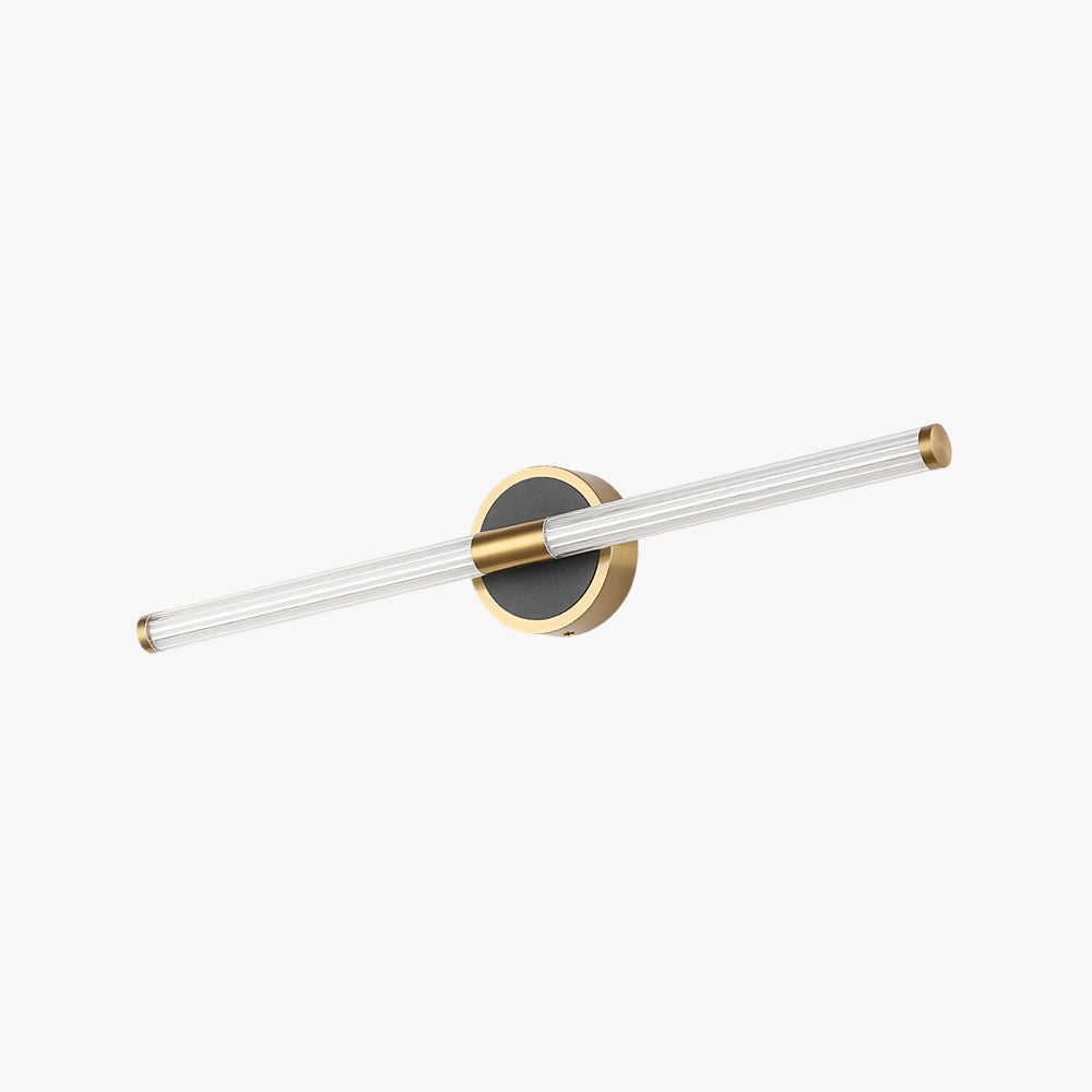 Arisha Applique Murale Moderne LED Cercle Longue Cuivre/Noir Salle de Bain