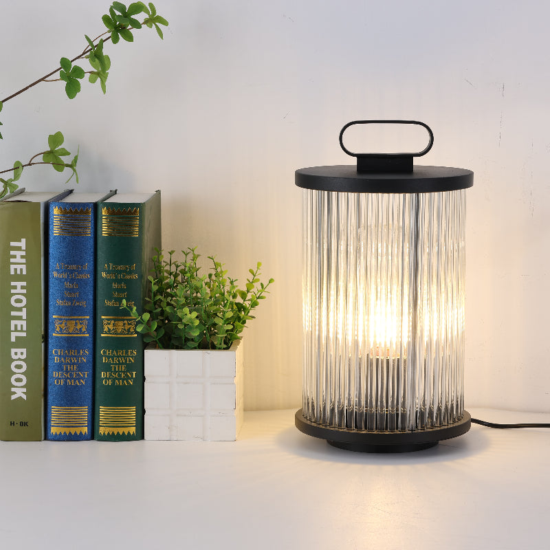 Ray Lampadaire Cylindre Simple, Métal/Verre, Gris, Jardin