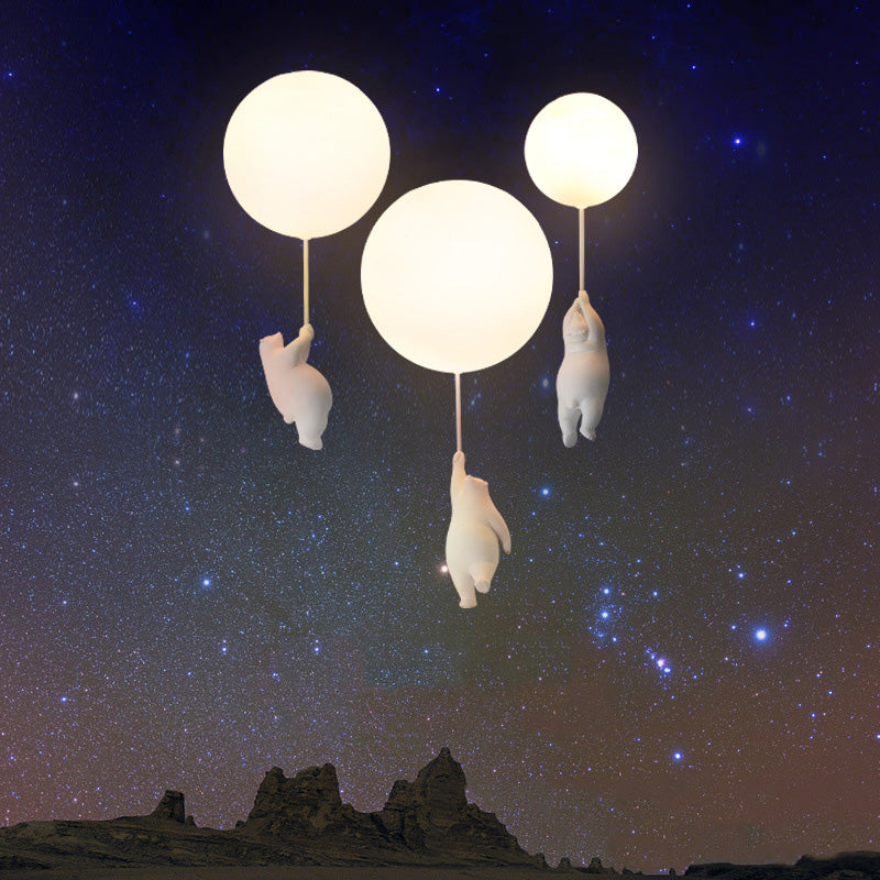Aria Suspension/ Plafonnier Ballon Moderne, Résine Chambre