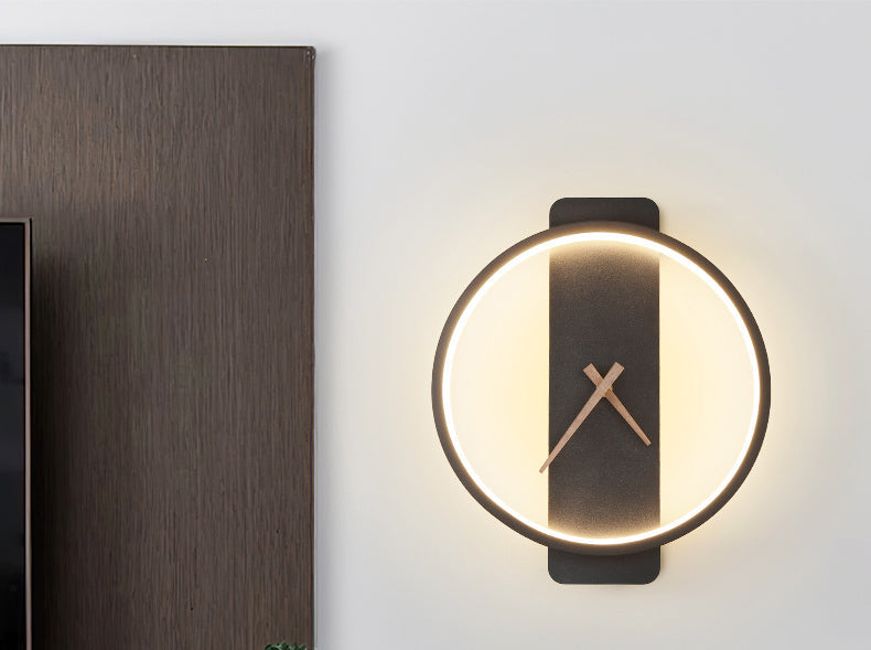 Arisha Applique Murale Ronde/Carrée Moderne, Or/Noir