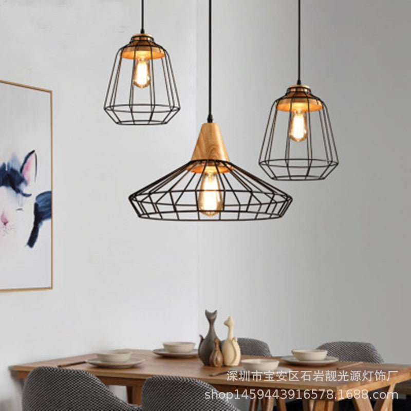Silva Industriel Minimaliste Suspension Métal Salon