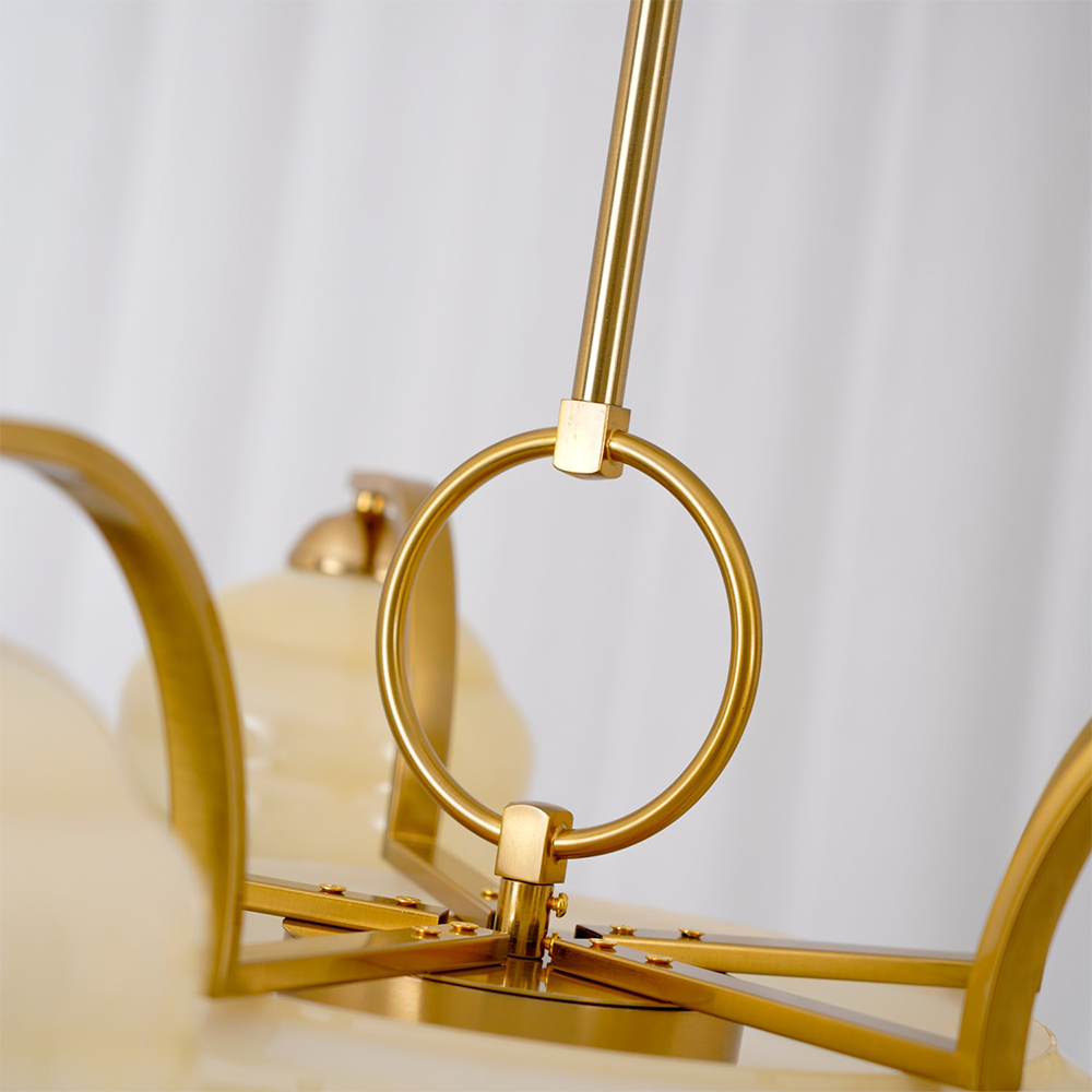 Valentina Luxueux Suspension Métal Verre Chambre à Coucher Salon