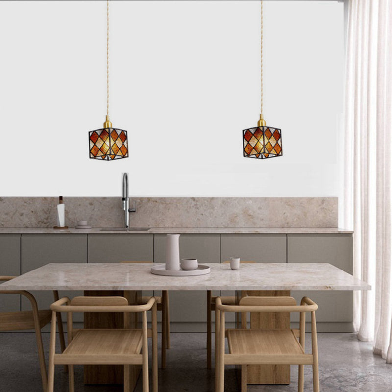 Valentina Rétro LED Métale Verre Suspension Chambre à Coucher Salle à Manger