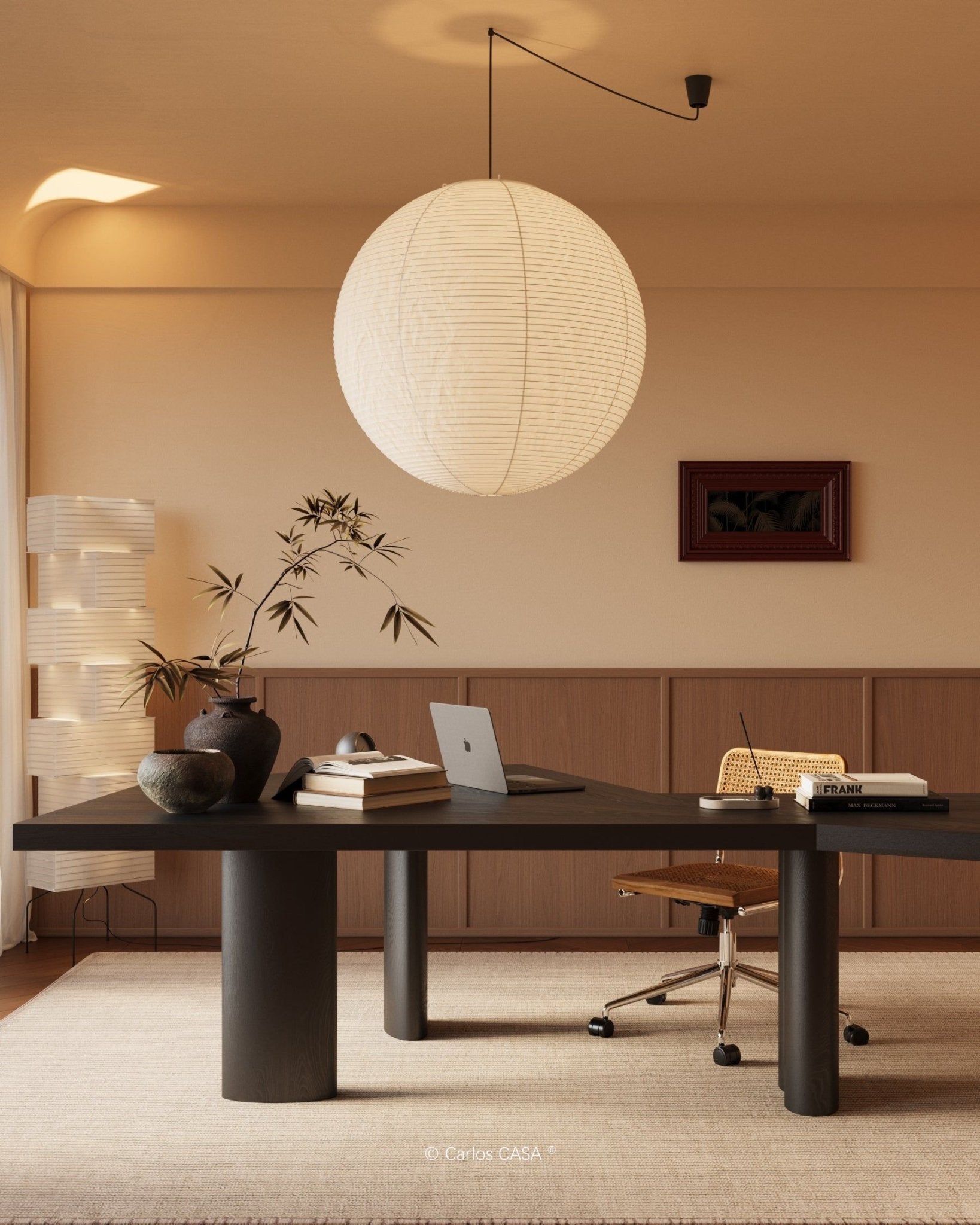 Washi Paper Round Series Pendant Lamp - Blowlighting