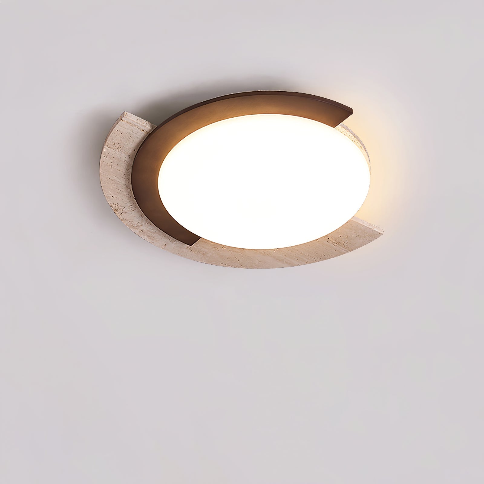 Alaric Moderne Acrylique Travertin Plafonnier Lampe