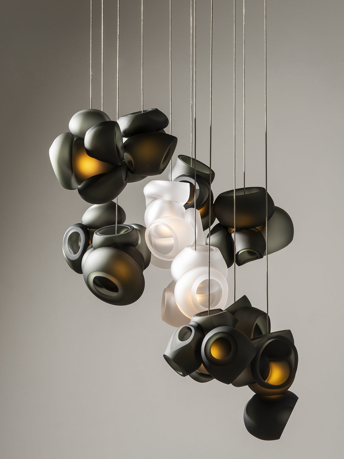 Ushaor Individual Creativity Glass Pendant Light - Lamp Copper