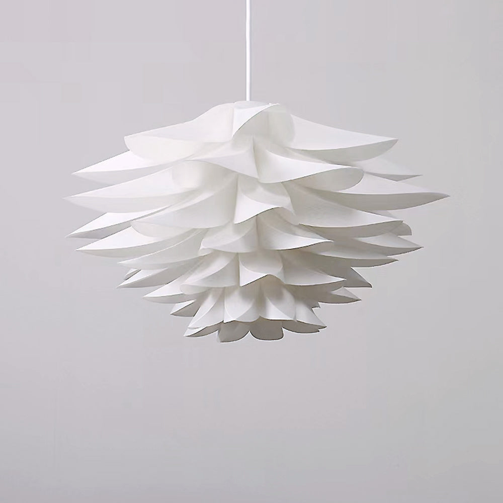 Arisha Suspension Fleur Moderne, Metal/PVC, Blanc, Chambre