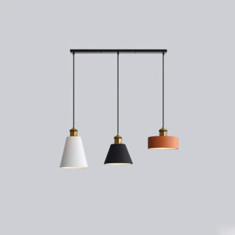 Aira Luminaires Suspension Nordique Blanc/Orange/Noir/Gris, Salon
