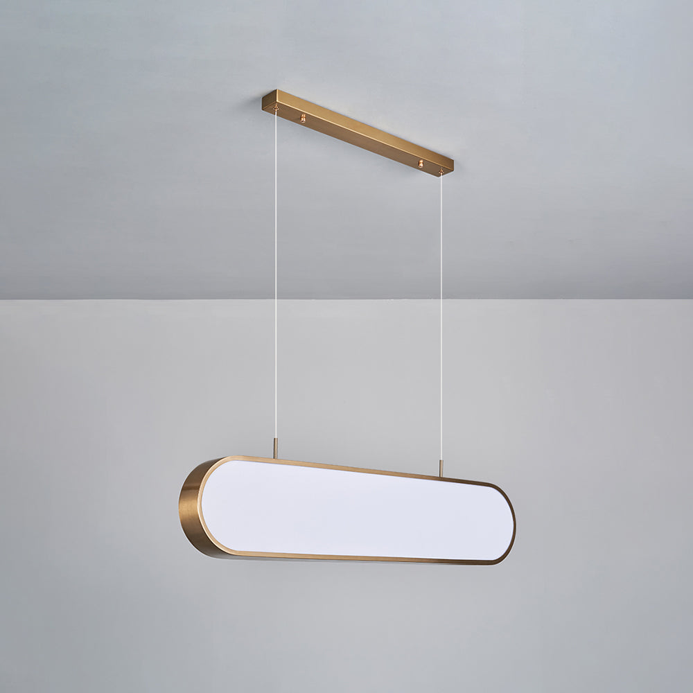 Valentina Suspension Ronde Contemporaine, Métal/Acrylique, Noir/Or/Argent, Cuisine/Salon