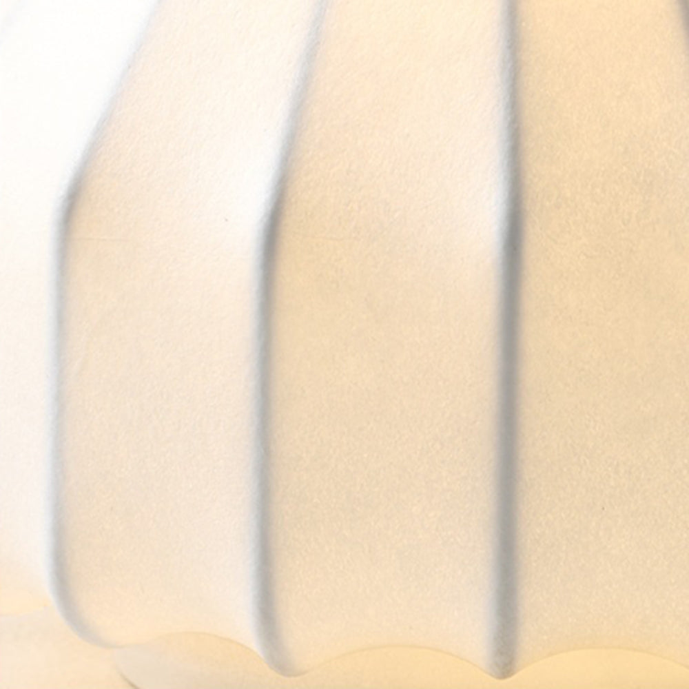 Ritta Lampe de Table Simple, Métal/Soie, Blanc, Chambre à Coucher