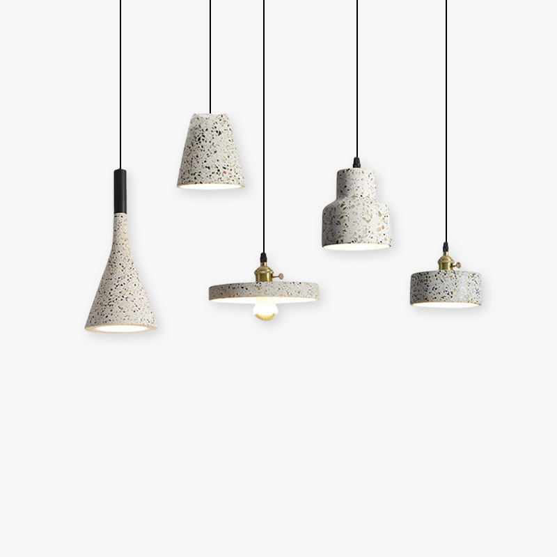 Arisha Luminaires Suspendus LED Élégant Nordiques Ciment Chambre
