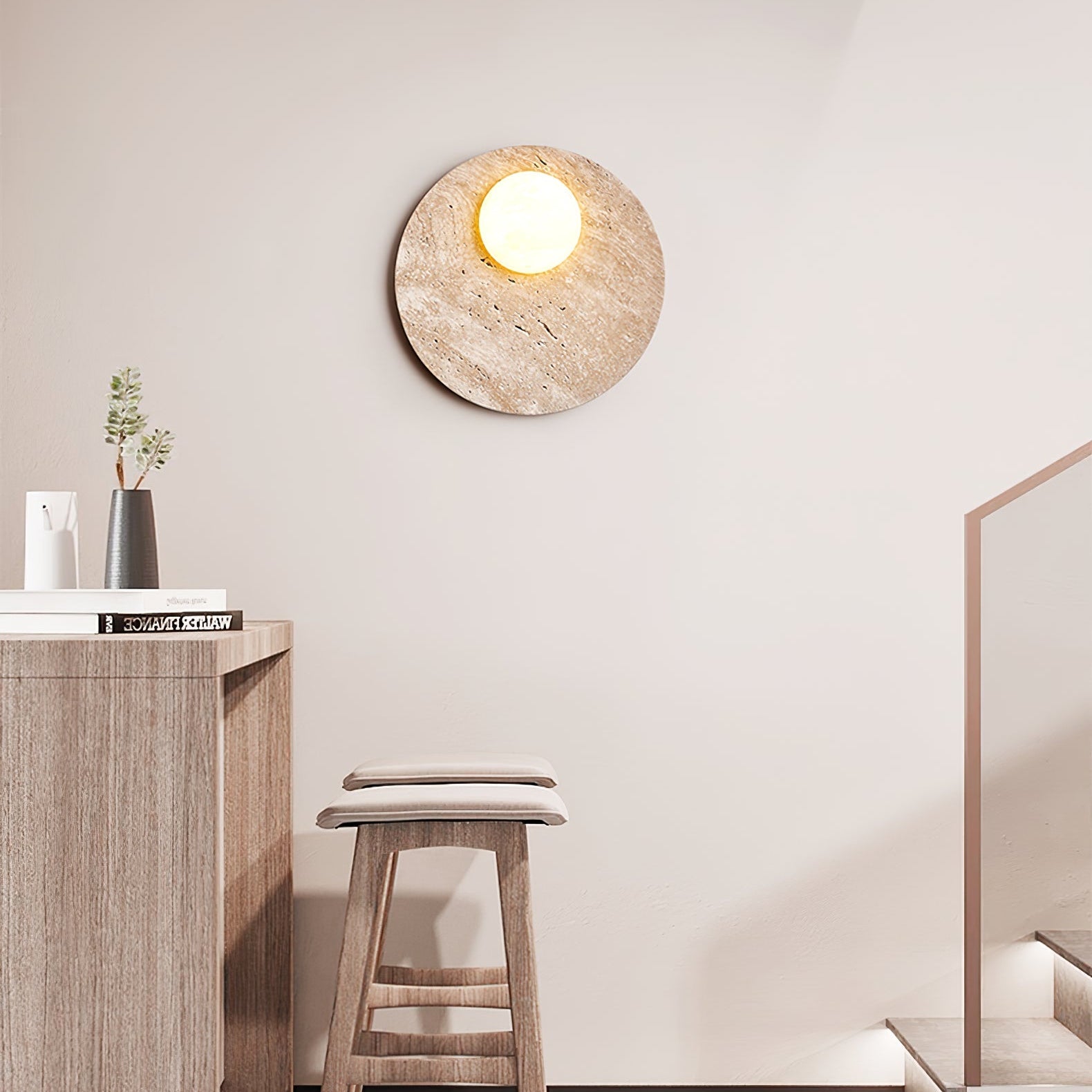 Vizoriel Travertine Wall Light - Letslighting