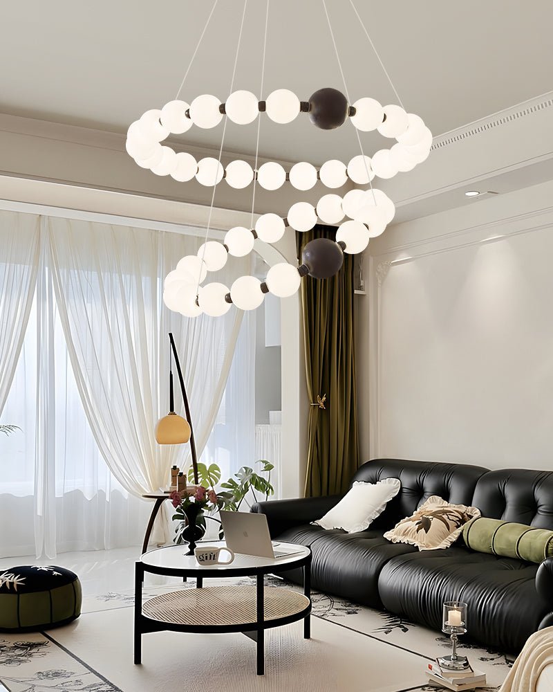 Shine Lustre Moderne Anneau de Perles Célestes