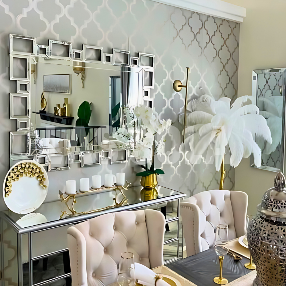 O'Moore Lampadaire Fleur Luxe Plume/Métal Coloré Salon