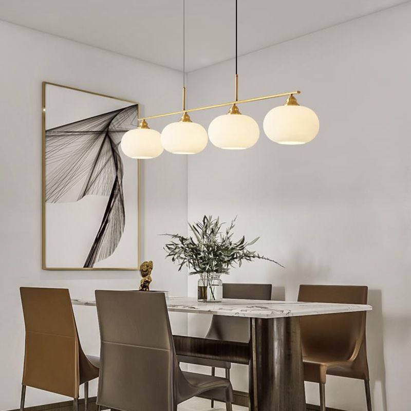 Valentina Suspension Multi Moderne, Métal/Verre, Noir/Or, Salon