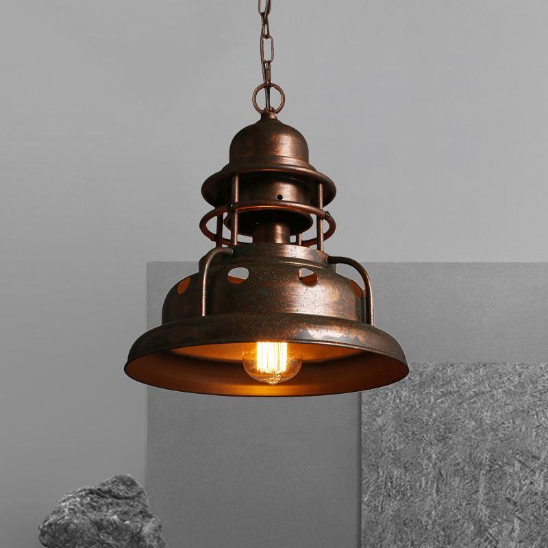 Silva Industrielle Design Luminaires Suspensions Dôme Rétro Métal Salle à Manger/Chambre