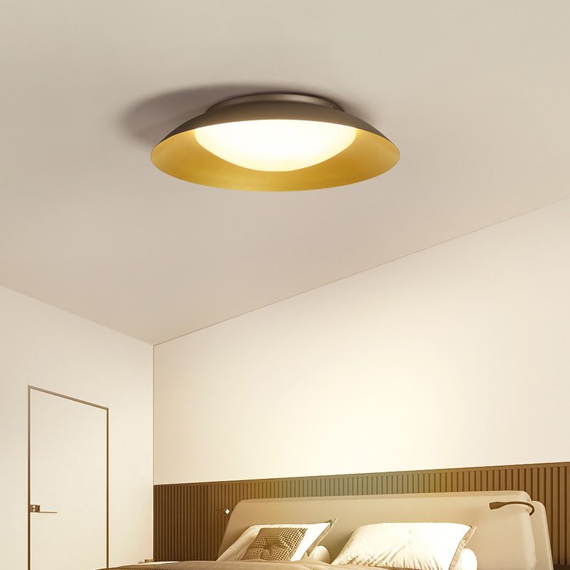 Arisha Moderne Plafonnier Bol Moderne Métal Laiton Salon