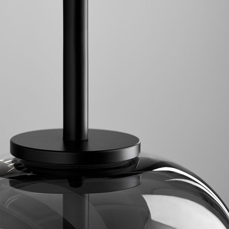 Valentina Suspension Dôme Moderne, Verre, Noir, Salon