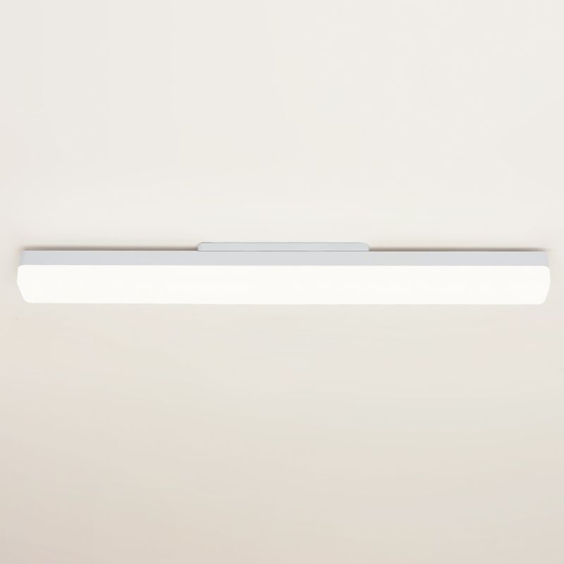 Ray Applique de Vanité Rectangulaire Simple, Acrylique, Blanc, Couloir/Salle de Bain