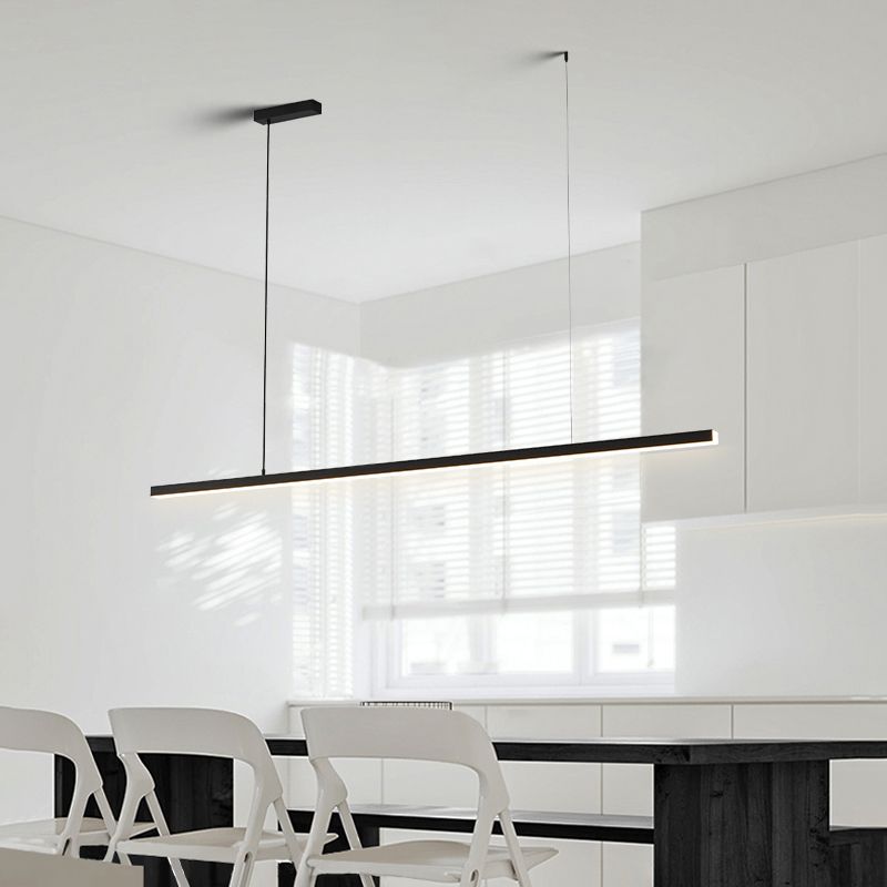 Ray Suspension Linéaire Minimaliste Noir/Blanc, Chambre