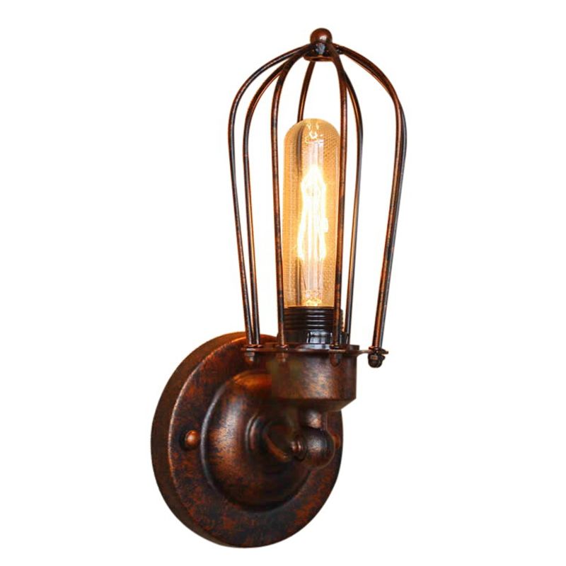 Silva Applique Murale Ciselé Vintage, Métal, Noir/Rouille/Bronze/Or/Argent, Chambre
