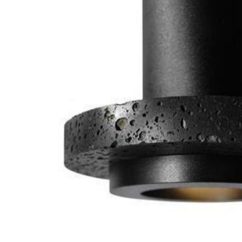 Arisha Suspension Cylindre Moderne, Pierre, Noir, Chambre
