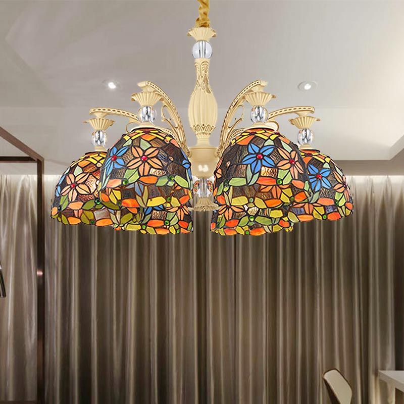 Silva Vintage LED Lustre Métal Verre Salon Chambre à coucher