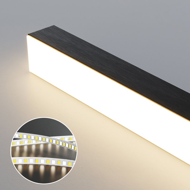 Ray Suspension Linéaire Minimaliste Noir/Blanc, Chambre