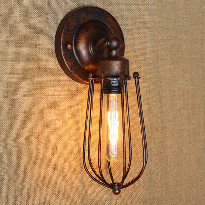 Silva Applique Murale Ciselé Vintage, Métal, Noir/Rouille/Bronze/Or/Argent, Chambre