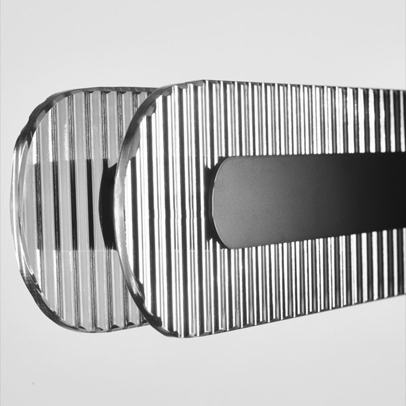 Arisha Luminaires Suspensions Linéaire Moderne Métal Noir Salon/Chambre à Coucher