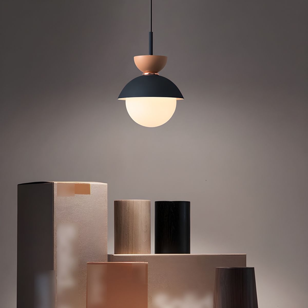 Arisha LED Coloré Métal Suspension Chambre à Coucher Salon