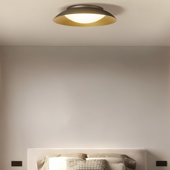 Arisha Moderne Plafonnier Bol Moderne Métal Laiton Salon