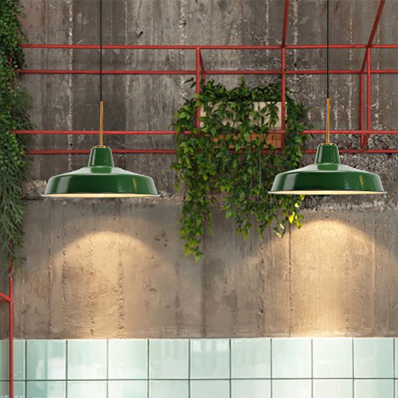 Arisha Vintage LED Suspension Vert Métal Chambre à coucher Salon