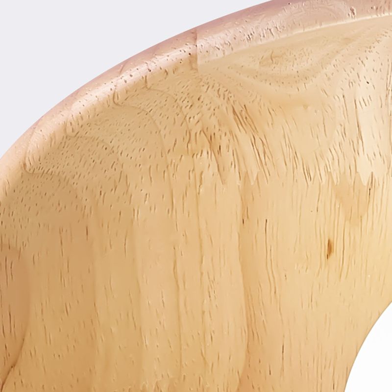 Arisha Plafonnier Bol Moderne, Bois/Verre, Bois/Noyer, Salon