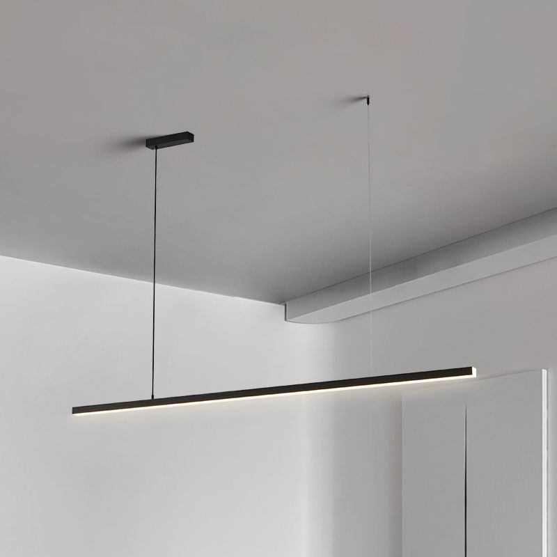 Ray Suspension Linéaire Minimaliste Noir/Blanc, Chambre