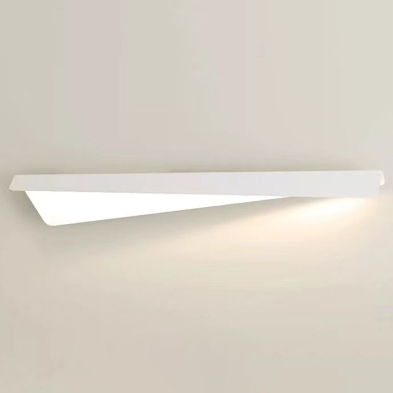 Arisha Applique Murale Géométrique Minimaliste, Métal, Blanc, Salon