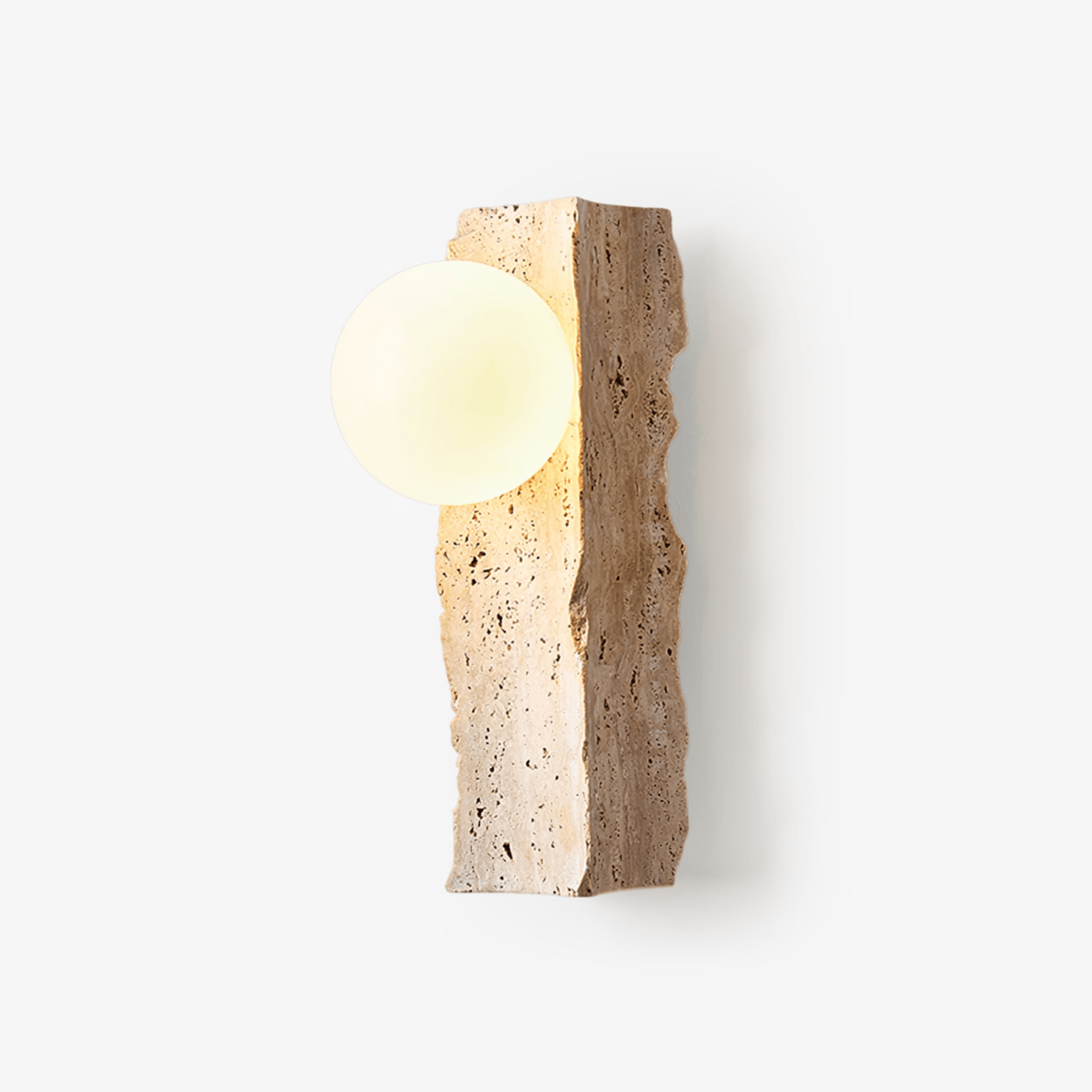 Elnoren Organic Travertine Wall Light - Letslighting