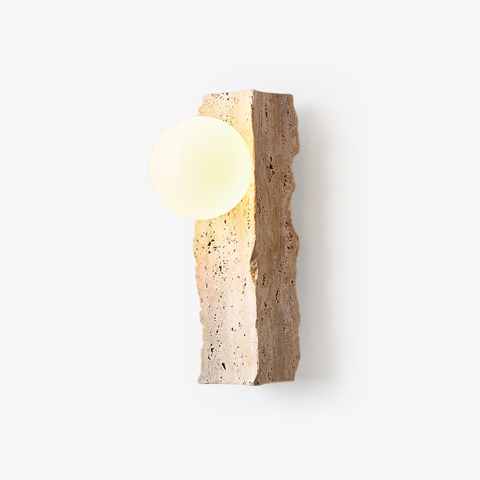 Elnoren Organic Travertine Wall Light - Letslighting